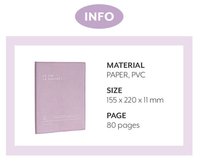 Iconic - Agenda Anual 2026 - Vista Mensual - The Planner L - Lavender