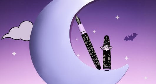 EsterBrook x SWEET KAWAII DESIGN - Pluma Estilográfica - ESTIE Black Sweetly Haunted with Bat