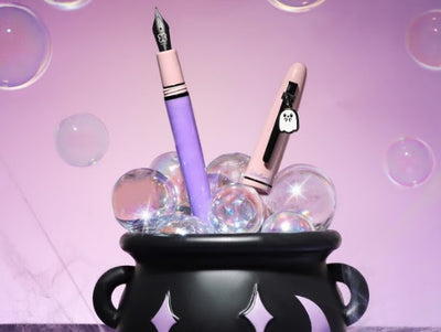 EsterBrook x SWEET KAWAII DESIGN - Pluma Estilográfica - ESTIE Pink Pastel Halloween with Bat