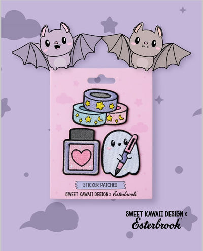 EsterBrook x SWEET KAWAII DESIGN - Set 3 Parches - Pastel Halloween