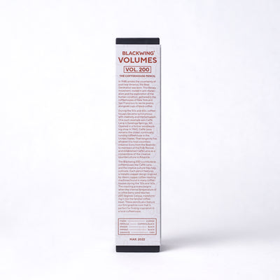 [EDICIÓN LIMITADA] Blackwing Volumes 200 – 1 Unidad Lápiz – Grafito Firme (2B)