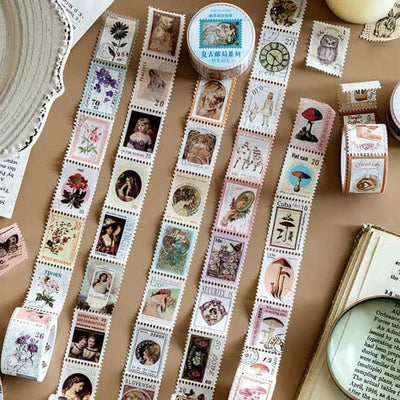 MO·CARD - Washi Tape Sellos Troquelados - Retratos Mujeres