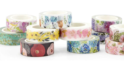 Infeel.Me - Washi tape - 15 mm x 7m - Flores violetas