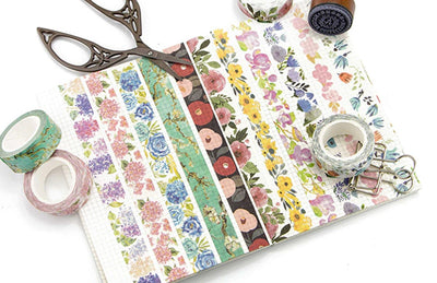 Infeel.Me - Washi tape - 15 mm x 7m - Flores violetas